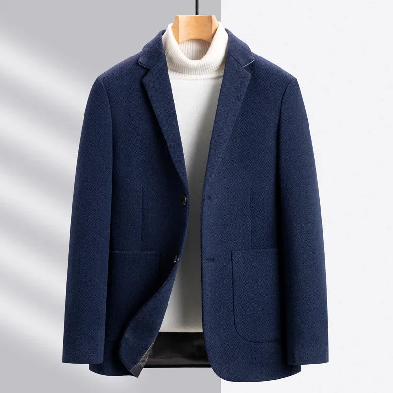 Tailored Wool Blazer for Men | Elegant Fit & Premium Comfort