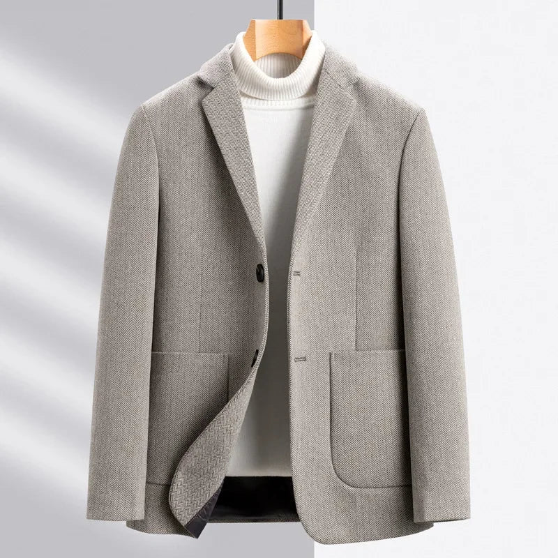 Tailored Wool Blazer for Men | Elegant Fit & Premium Comfort