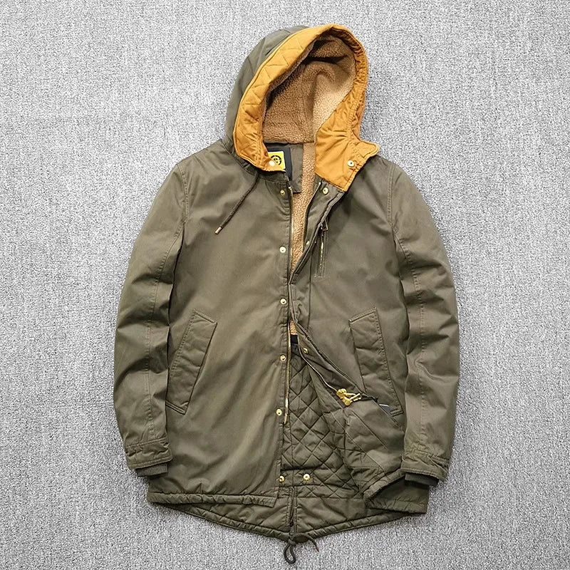 Water-Repellent Hooded Parka Jacket - Ultimate Weather Protection