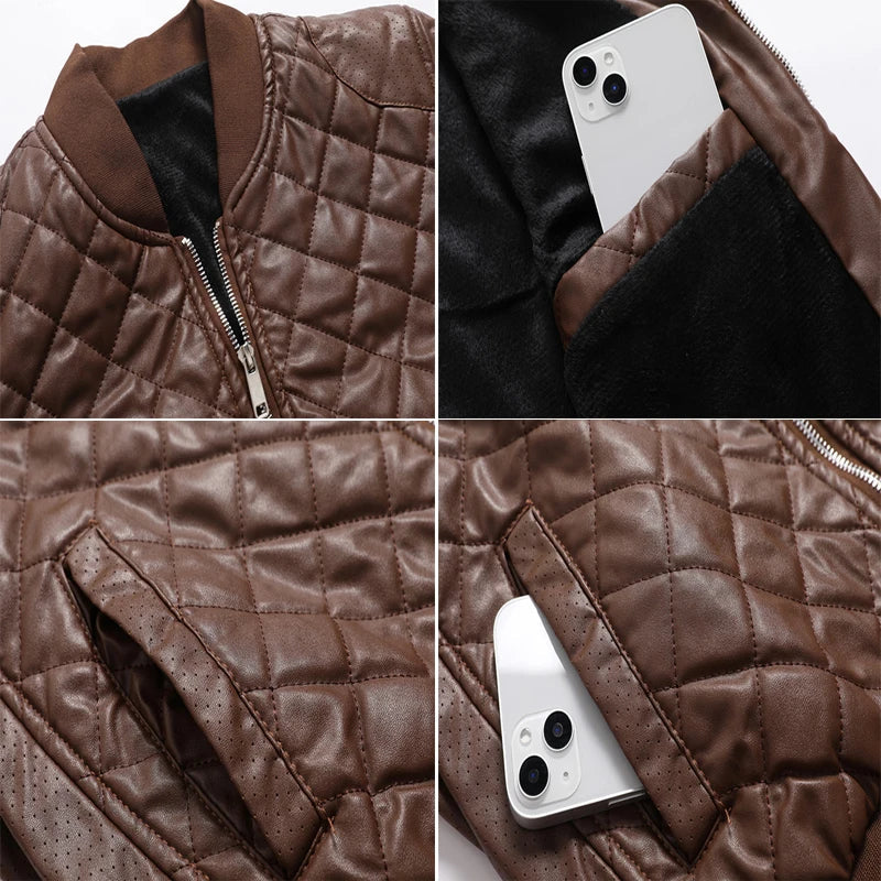 Premium Skyline Leather Jacket - Stylish, Durable & Timeless