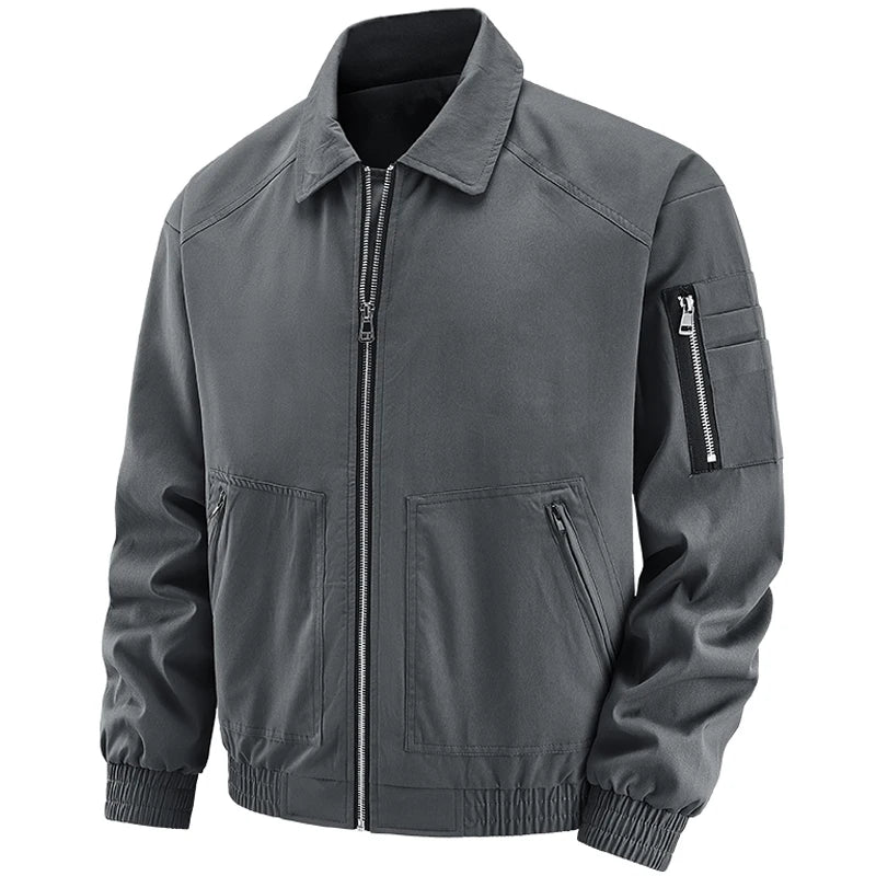 Waterproof Waxed Zipper Jacket - Durable & Stylish Protection